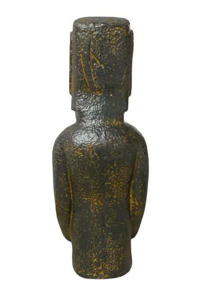 Product image 5 of the product “Moai full body, 81cm Height | GRC (Glassfibre Reinforced Concrete), Copper Finish ”